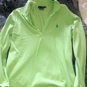 ralph Lauren polo neon green yellow
